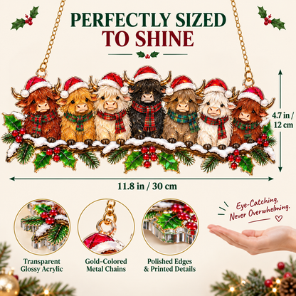 🎁LAST DAY 50% OFF –✨ Whimsical Winter Suncatchers(10 types) | Shatterproof "Stained-Glass" Acrylic Window Hangings 🎄