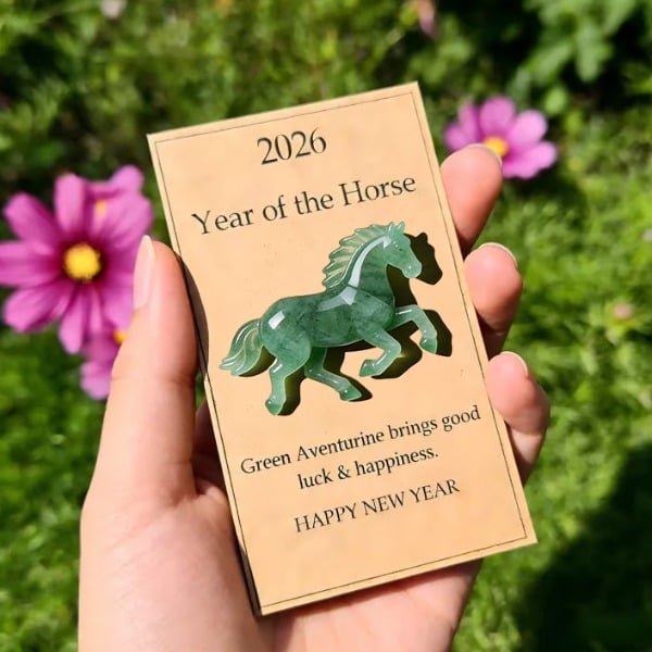 🐎🍀Lucky Green Aventurine Horse —✨ A Symbol of Strength & New Beginnings (2026)