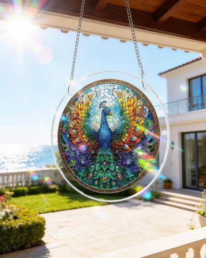 DIY Acrylic Animal Puzzle Suncatcher, Stained Glass Style Window Light Catcher