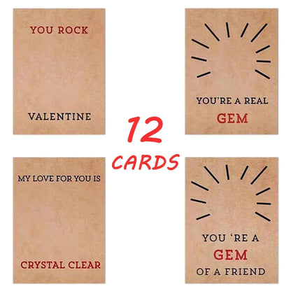 24 Pack Valentines Cards with Heart