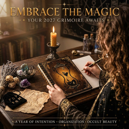 ✍️📕Waiting for the Night: The Witching Hour 2027 Weekly Planner🖤Gothic Romance & Practical Magic for the Year Ahead.