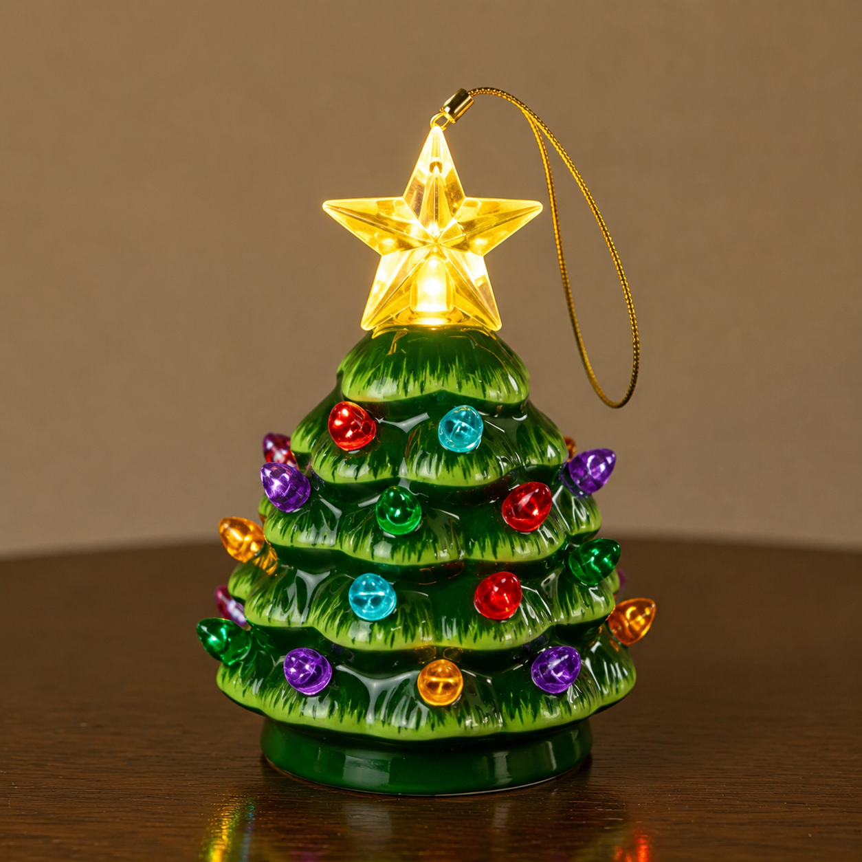 🎄Mini Lighted Ceramic Christmas Tree Ornament