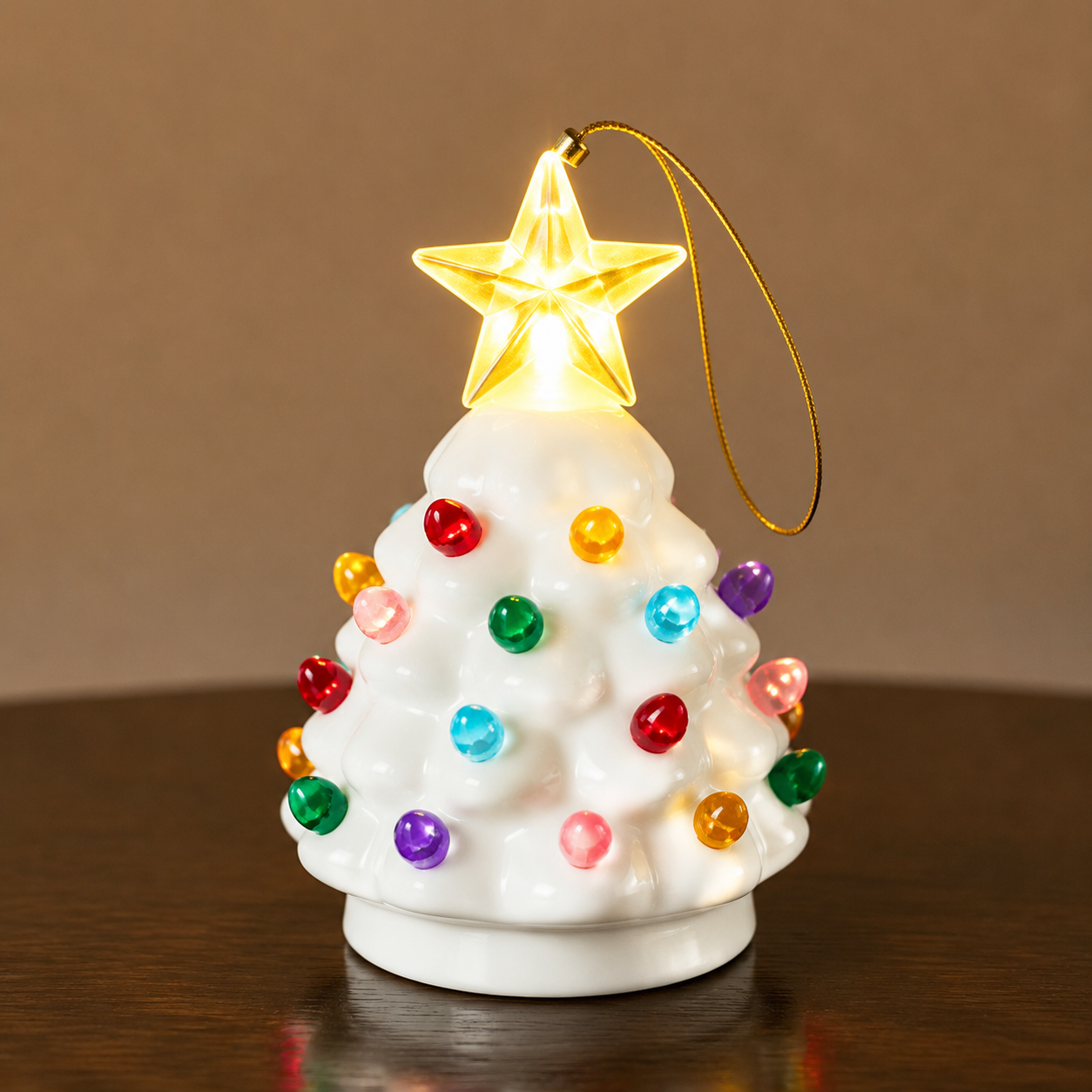 🎄Mini Lighted Ceramic Christmas Tree Ornament