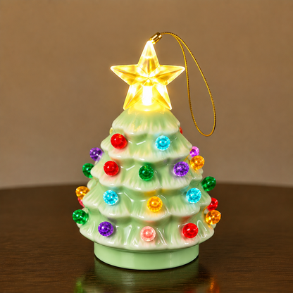 🎄Mini Lighted Ceramic Christmas Tree Ornament