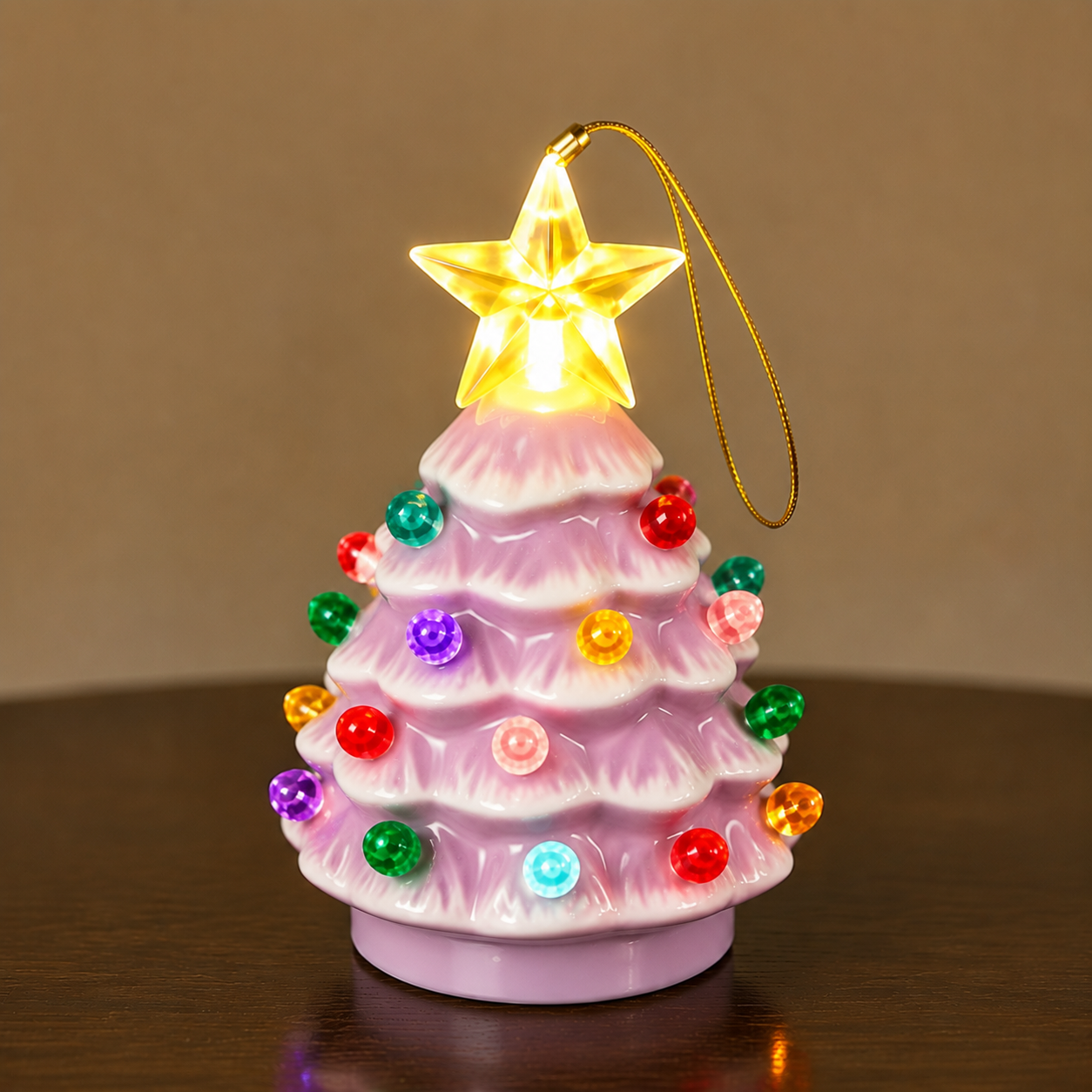 🎄Mini Lighted Ceramic Christmas Tree Ornament