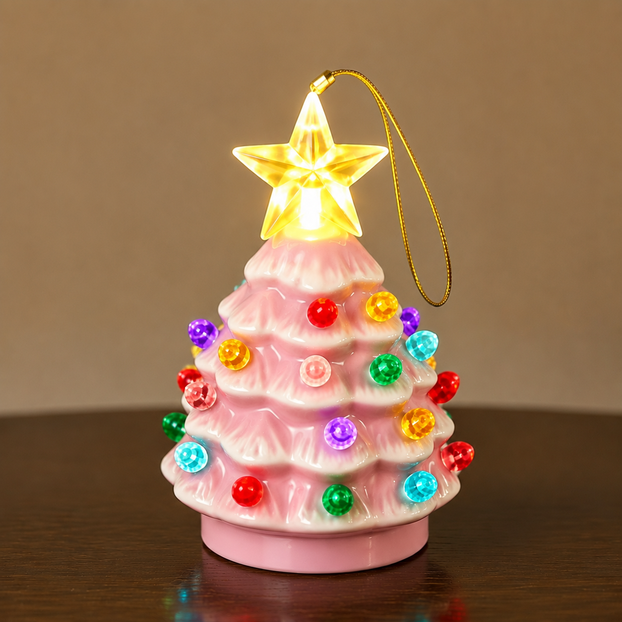 🎄Mini Lighted Ceramic Christmas Tree Ornament