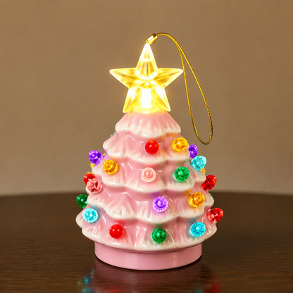 🎄Mini Lighted Ceramic Christmas Tree Ornament