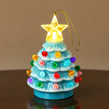 🎄Mini Lighted Ceramic Christmas Tree Ornament
