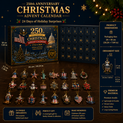 ✨ 2026 America 250th Anniversary Christmas Advent Calendar 🎄Limited Time Free shipping 🔥