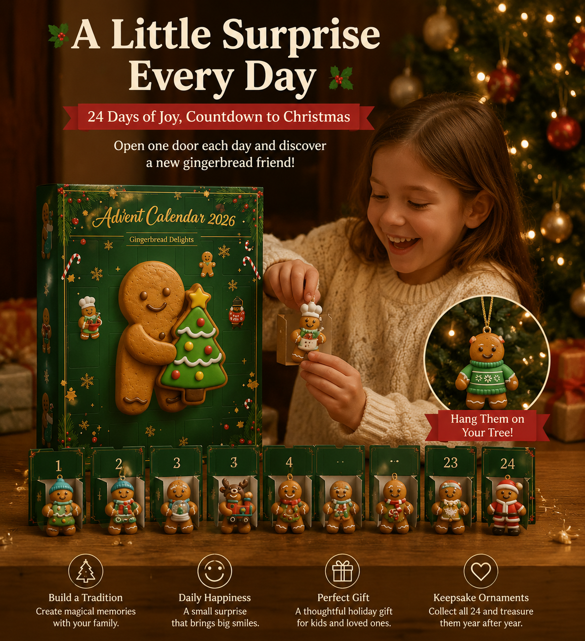 🎄 2026 Gingerbread Advent Calendar