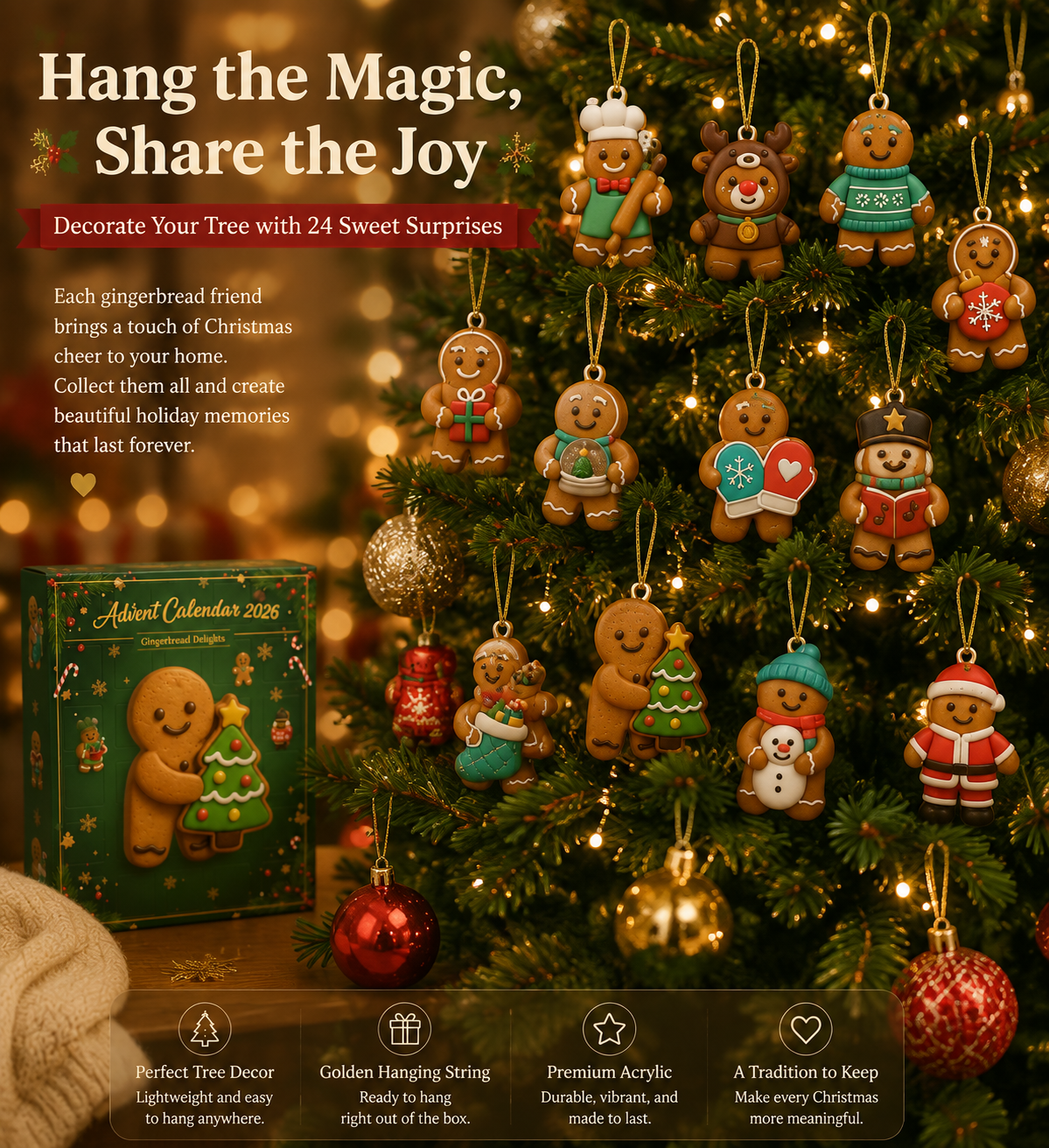 🎄 2026 Gingerbread Advent Calendar