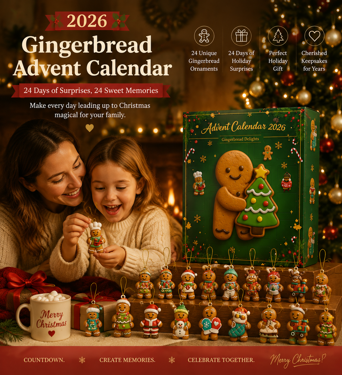 🎄 2026 Gingerbread Advent Calendar