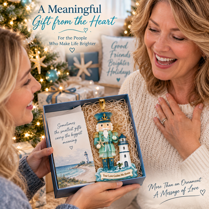 🌊 Coastal Nutcracker Christmas Ornament