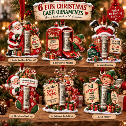 🎄 Christmas Cash Holder Ornament