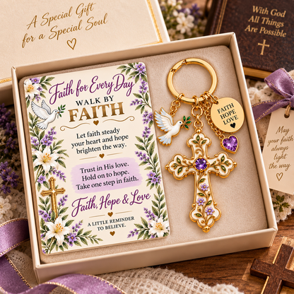 ✝️ Faith & Comfort Keychain