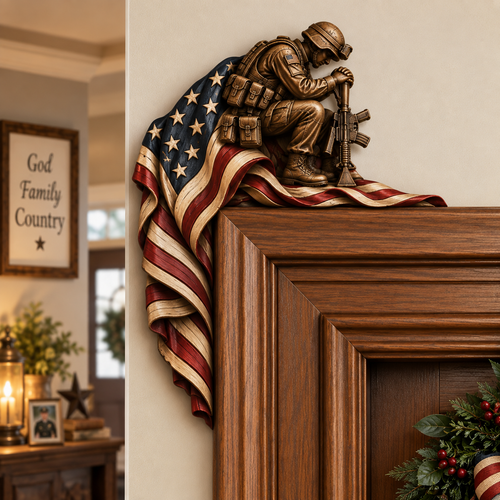 🎖️ A Tribute That Stands Watch — Memorial Door Frame Corner Decor