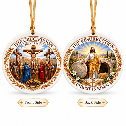 ✝️ Christian Faith Ceramic Ornament — A Story of Love & Hope