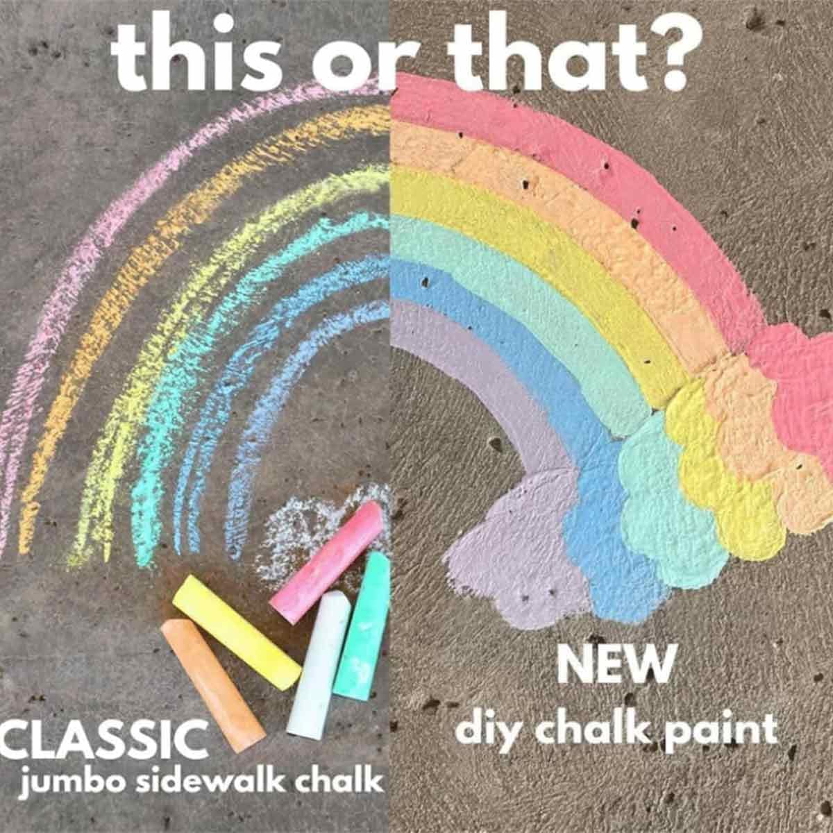 🎨 6Pcs Washable Sidewalk Chalk Paint Brush Set for Kids🌟