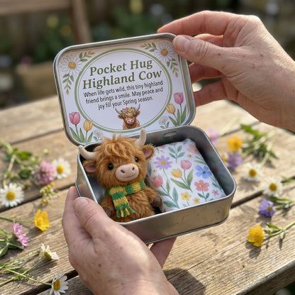 🐮Pocket Hug Highland Cow Gift Set – A Little Hug You Can Carry Anywhere 💛