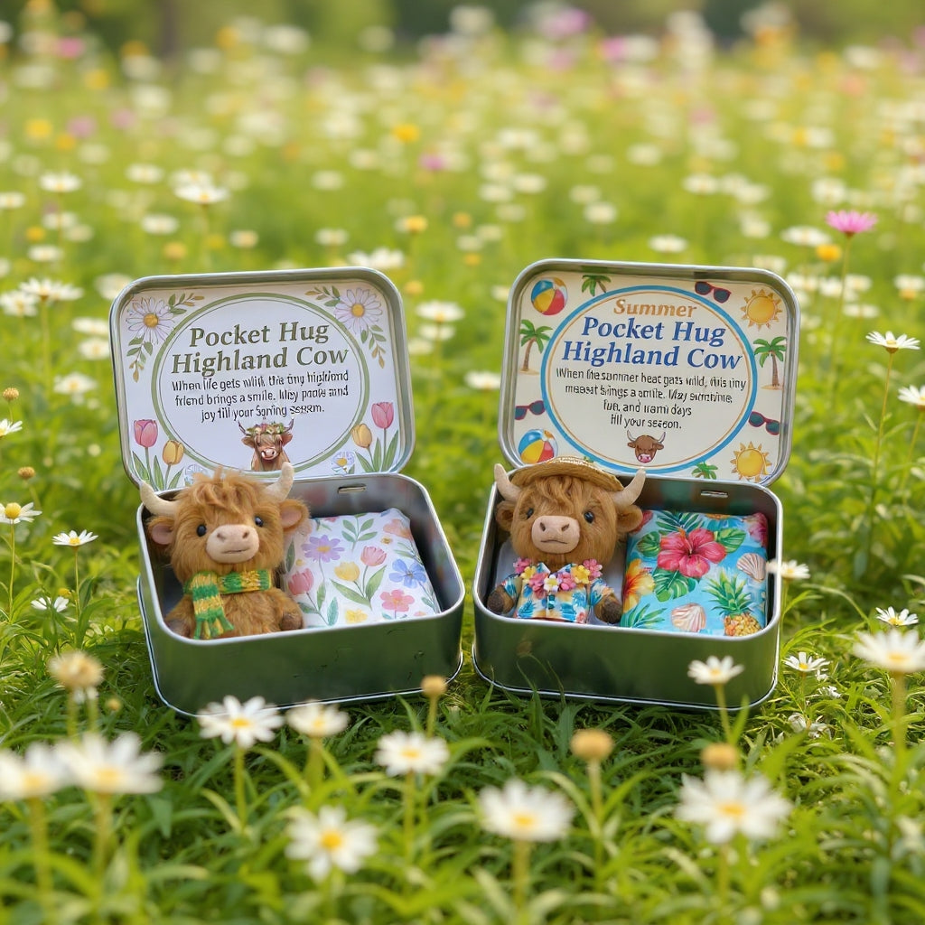 🐮Pocket Hug Highland Cow Gift Set – A Little Hug You Can Carry Anywhere 💛