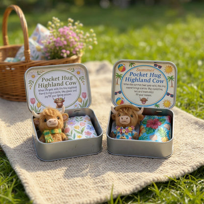 🐮Pocket Hug Highland Cow Gift Set – A Little Hug You Can Carry Anywhere 💛