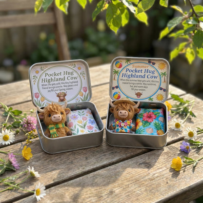 🐮Pocket Hug Highland Cow Gift Set – A Little Hug You Can Carry Anywhere 💛