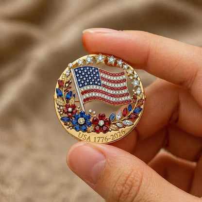 🔥Last Day 49% OFF- US 250th Anniversary Enamel Brooch Pin