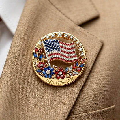 🔥Last Day 49% OFF- US 250th Anniversary Enamel Brooch Pin