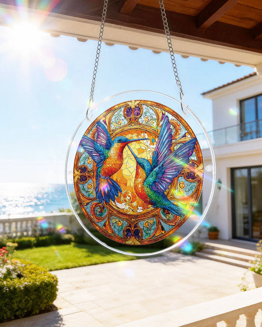 Acrylic Jigsaw Puzzle Suncatcher -Twin Wings of Radiance Light