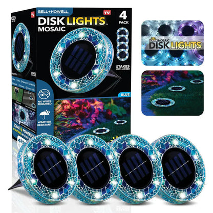 🛋️Solar Mosaic Lights – Waterproof LED Pathway Lights with Auto On/Off