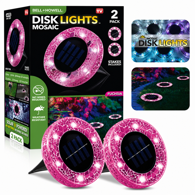 🛋️Solar Mosaic Lights – Waterproof LED Pathway Lights with Auto On/Off