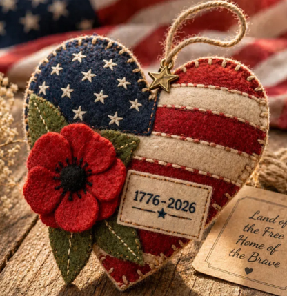 Handcrafted America 250th Anniversary Keepsake Ornaments | Rustic Patriotic Decor 🇺🇸