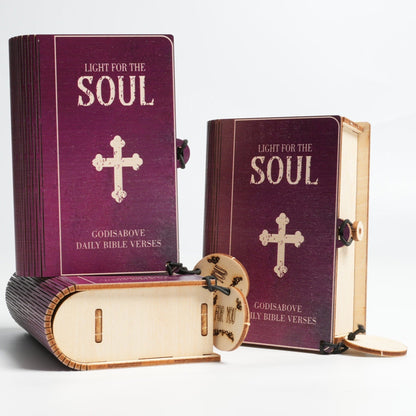 🔥🎁✝️Handmade Wooden Bible Verses Box - Daily Bible Verses (🎁 A Reminder of God's Words💖)