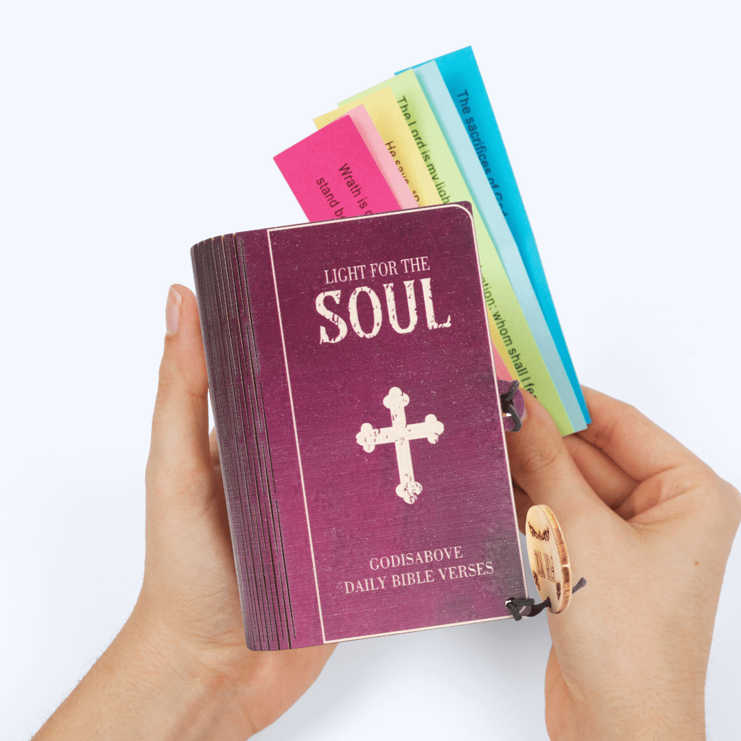 🔥🎁✝️Handmade Wooden Bible Verses Box - Daily Bible Verses (🎁 A Reminder of God's Words💖)