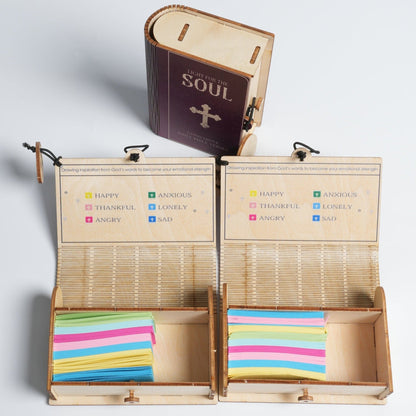 🔥🎁✝️Handmade Wooden Bible Verses Box - Daily Bible Verses (🎁 A Reminder of God's Words💖)