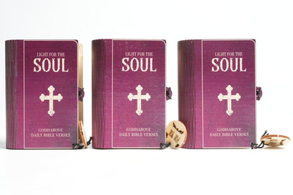 🔥🎁✝️Handmade Wooden Bible Verses Box - Daily Bible Verses (🎁 A Reminder of God's Words💖)