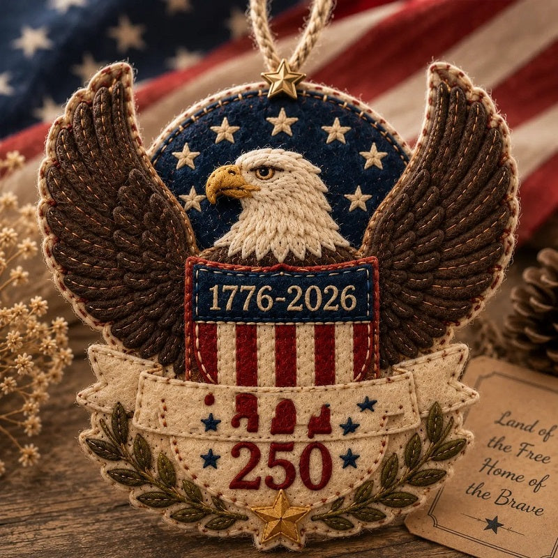 Handcrafted America 250th Anniversary Keepsake Ornaments | Rustic Patriotic Decor 🇺🇸