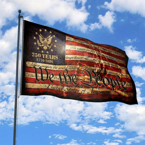 🦅🇺🇸 "We The People" 250th Anniversary Vintage American Flag (1776-2026)