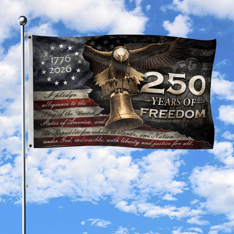 🦅🇺🇸 "We The People" 250th Anniversary Vintage American Flag (1776-2026)