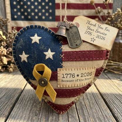 Handcrafted America 250th Anniversary Keepsake Ornaments | Rustic Patriotic Decor 🇺🇸