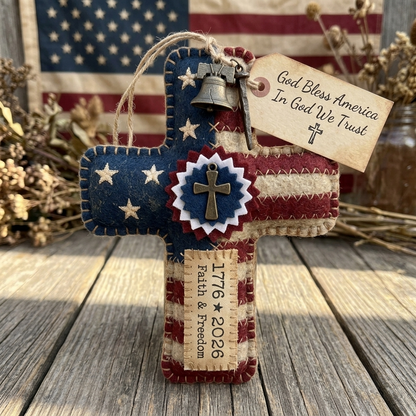 Handcrafted America 250th Anniversary Keepsake Ornaments | Rustic Patriotic Decor 🇺🇸