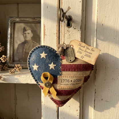 Handcrafted America 250th Anniversary Keepsake Ornaments | Rustic Patriotic Decor 🇺🇸