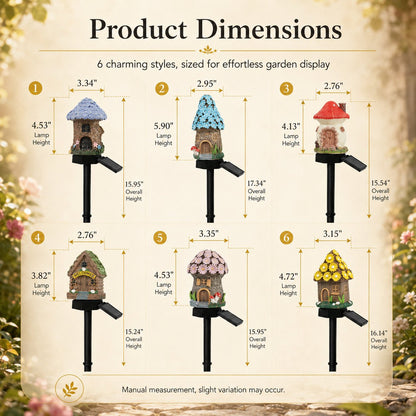 🍄Solar Fairy-Tale Mushroom Cottage Garden Lights