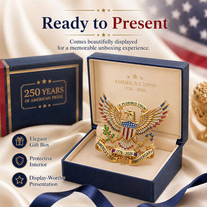 US 250th Anniversary Brooch Pin