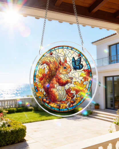 DIY Acrylic Animal Puzzle Suncatcher, Stained Glass Style Window Light Catcher