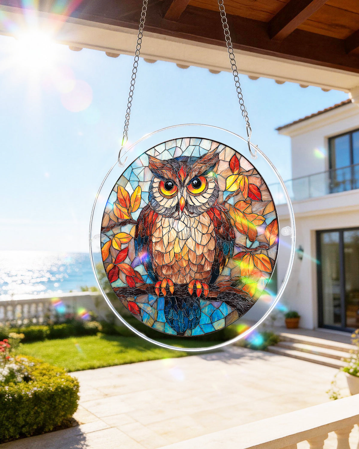 DIY Acrylic Animal Puzzle Suncatcher, Stained Glass Style Window Light Catcher