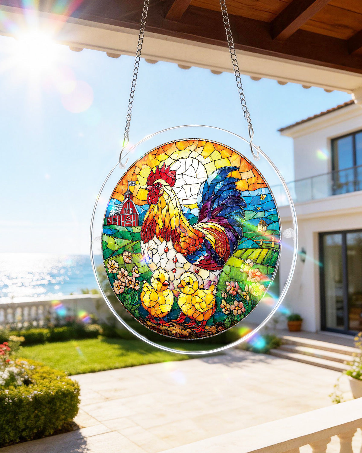 DIY Acrylic Animal Puzzle Suncatcher, Stained Glass Style Window Light Catcher