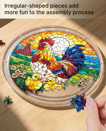 DIY Acrylic Animal Puzzle Suncatcher, Stained Glass Style Window Light Catcher