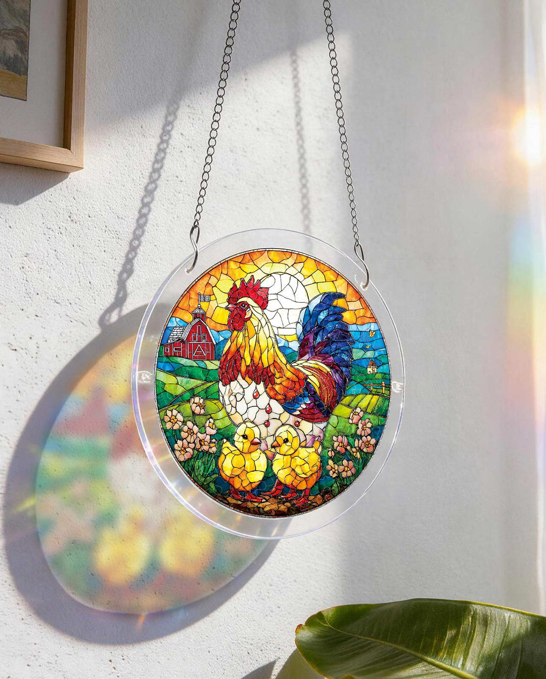 DIY Acrylic Animal Puzzle Suncatcher, Stained Glass Style Window Light Catcher