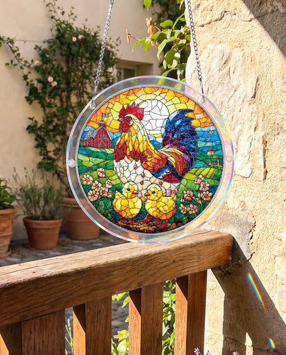 DIY Acrylic Animal Puzzle Suncatcher, Stained Glass Style Window Light Catcher